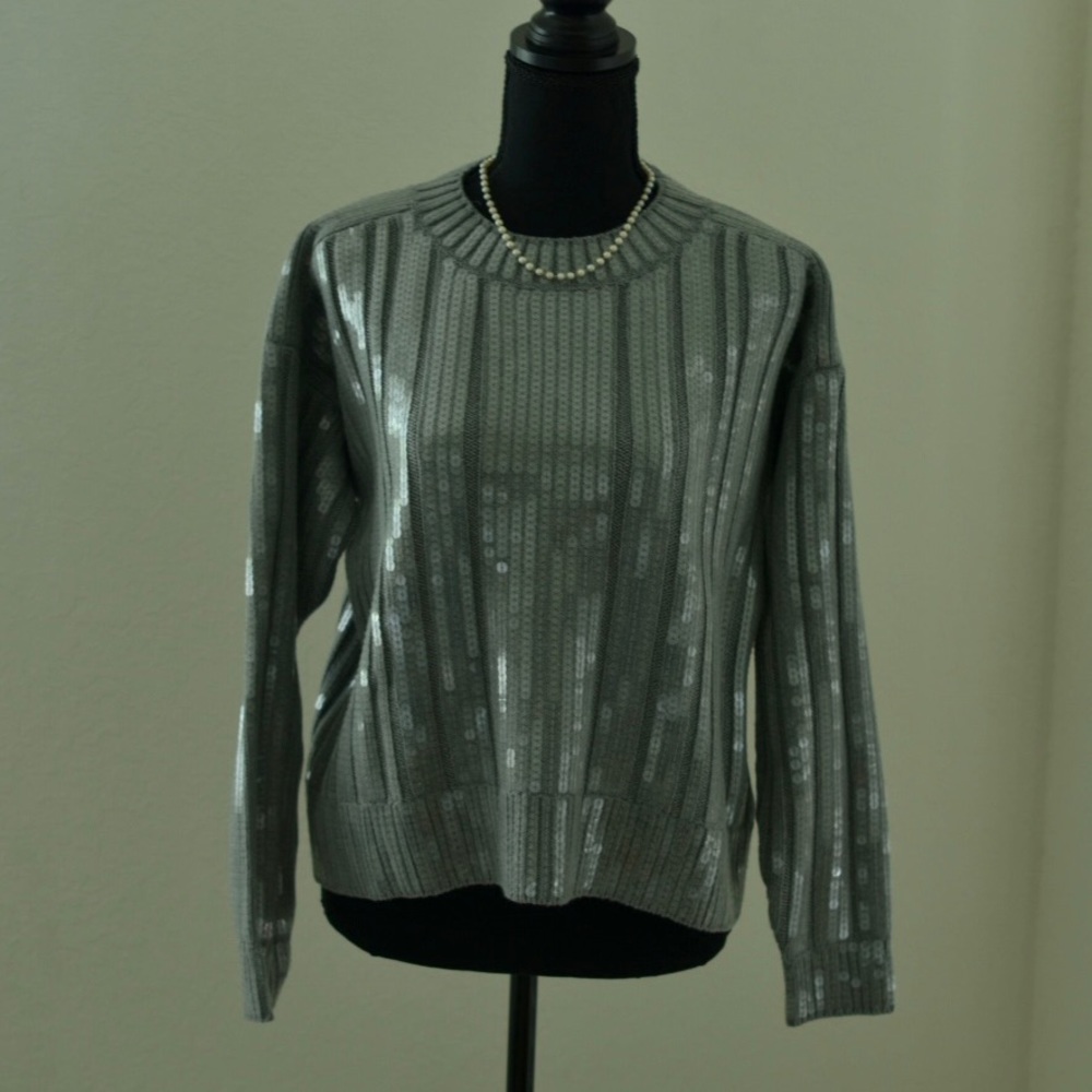 J CREW Collection Sequin Sweater